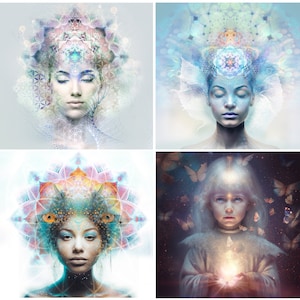 Custom Portraits ~ digital spiritual visionary art commission creations