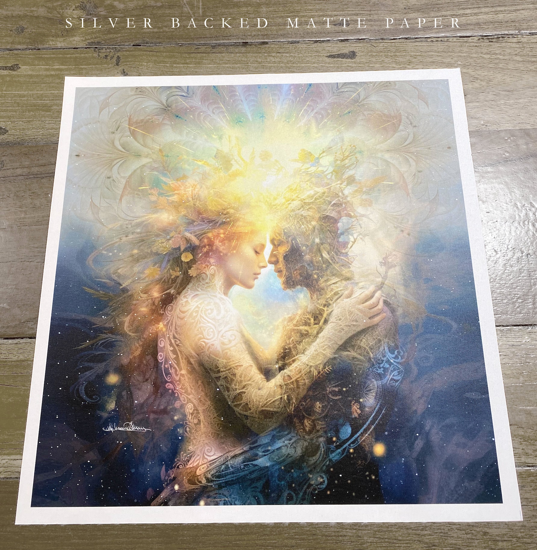 Fine Art Print -twinflame - Soul Mates Yin Yang Divine Union