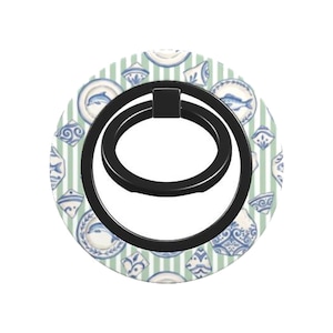 Phone Ring Holder – mediterranean ceramic tile pattern | Magnetischer Handyhalter & Smartphone Ständer