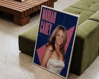 Mariah Carey vintage poster - vlinderalbumpresentatie | Mariah Carey Papparazi-poster jaren 90/00
