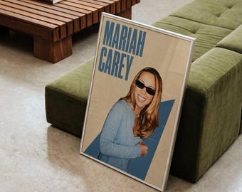 Vintage poster Mariah Carey - Rainbow Tour, Madrid | Mariah Carey Papparazi-poster jaren 90/00