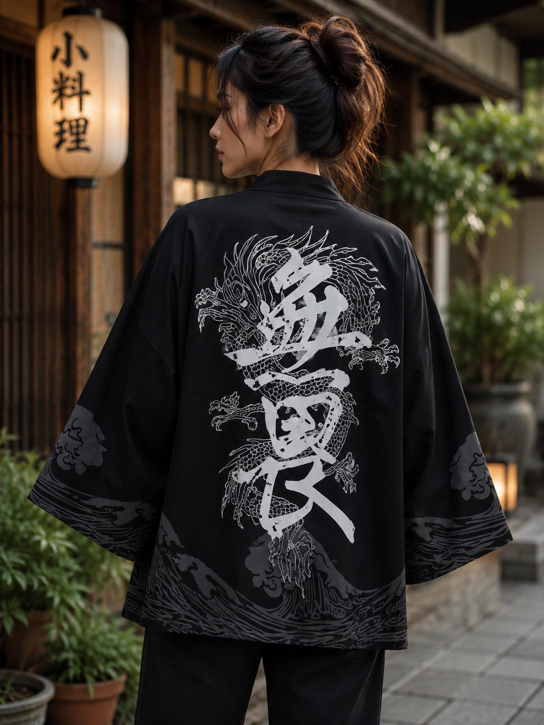 Black Haori Men - Etsy
