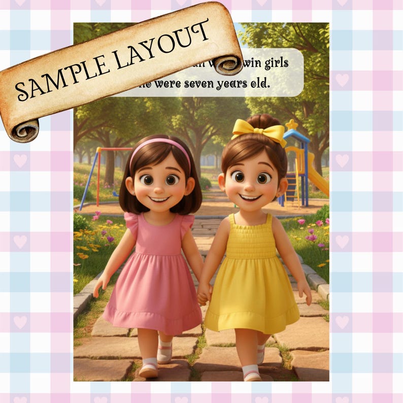 Personalized Twins Story Book | Custom Twin Characters | Personalized ...