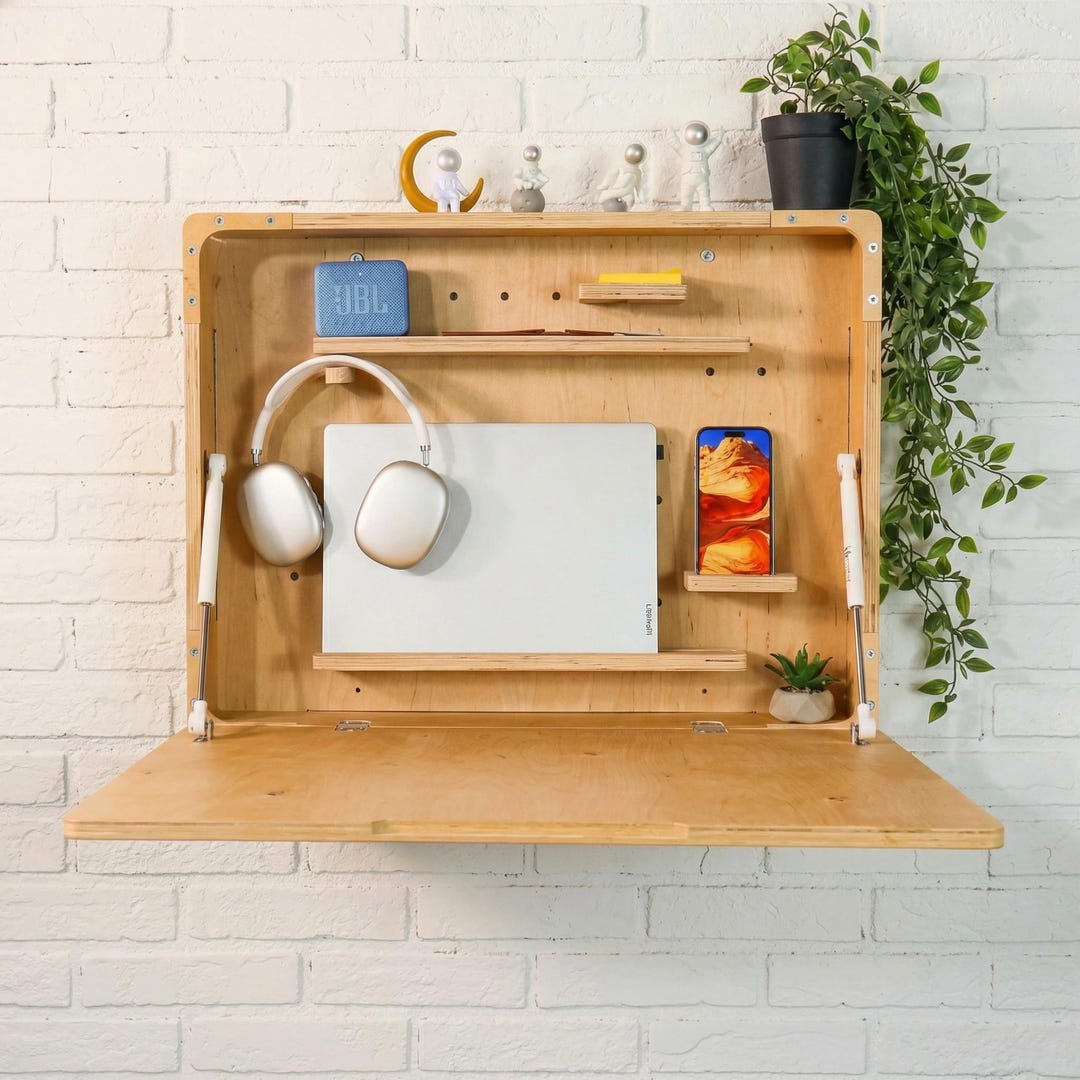 Murphy Desk / Wall Mounted Folding Table / Transformer Table - Etsy