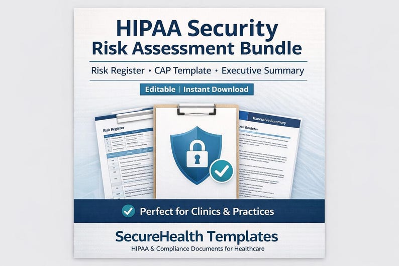 HIPAA Security Risk Assessment Bundle - Etsy