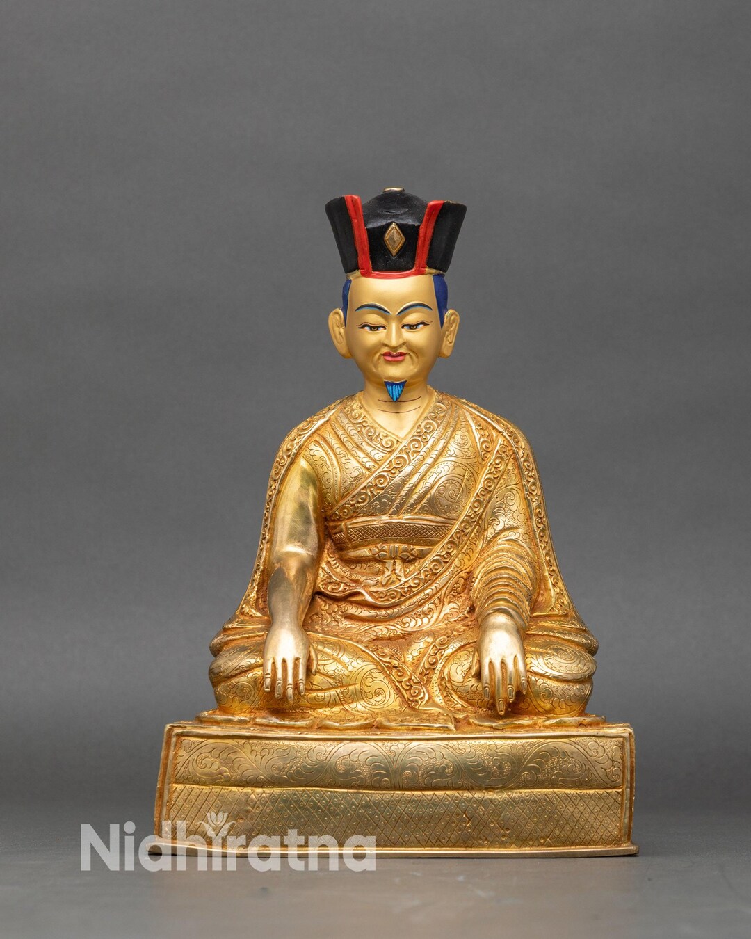 2nd-karmapa-karma-pakshi-handmade-tibetan-guru-sculpture-etsy