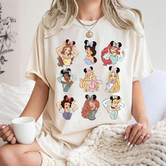 Retro Disney Princess Glitter Effect Png, Watercolor Princess Png, Magical Castle Disneyland Vacation Png, Disneyworld Princess Png