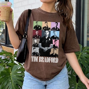Tim Bradford Eras Tour Shirt, The Rookie TV Show Shirt, Tim Bradford Bootleg Tee, Retro Police Officer Graphic T-Shirt, Chenford Fan Gift