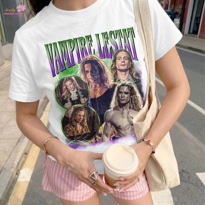 The Vampire Lestat Shirt, Interview With The Vampire Tee, Lestat de Lioncourt Shirt, Gothic Vampire Graphic Tee, AMC TV Series Fan Gift image 6
