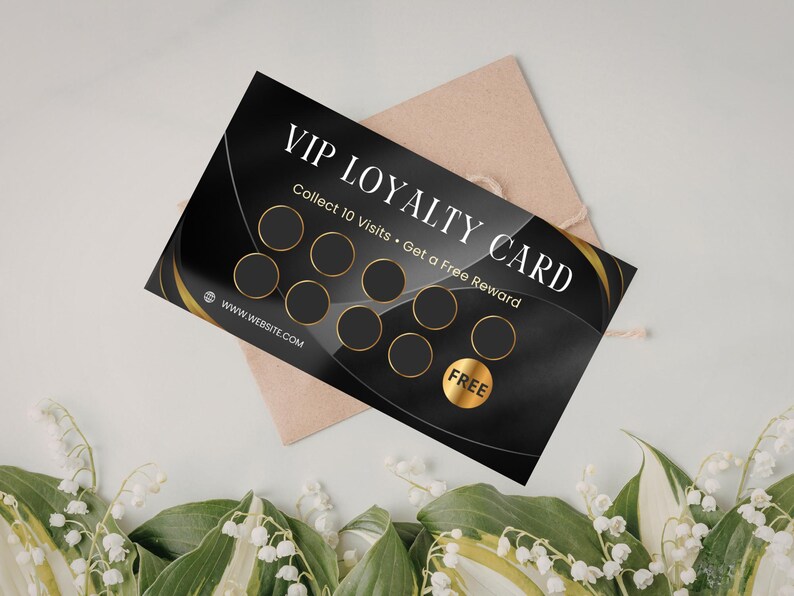 Keystone Vip Sample Card Luxury VIP Loyalty Card Canva Template | Editable Business Reward Card ...