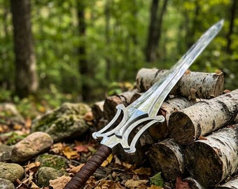 Fully Functional He-man Power sword | Handmade steel Sword with Leather Sheath