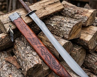 Handcrafted Thorondún Fantasy Sword Replica – Medieval Elven Decorative Collectible