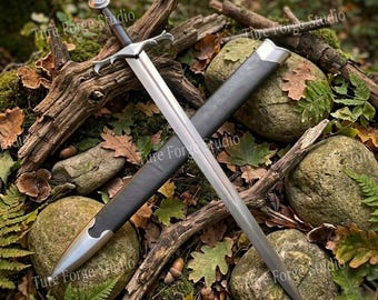 Handmade Nightwarden Sword with Scabbard, Fantasy Inspired Steel Sword, Collector Display Piece, Custom Crafted Decor Gift