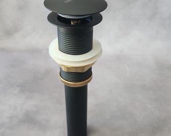 Black Standard Drain Assembly for Vessel Sinks