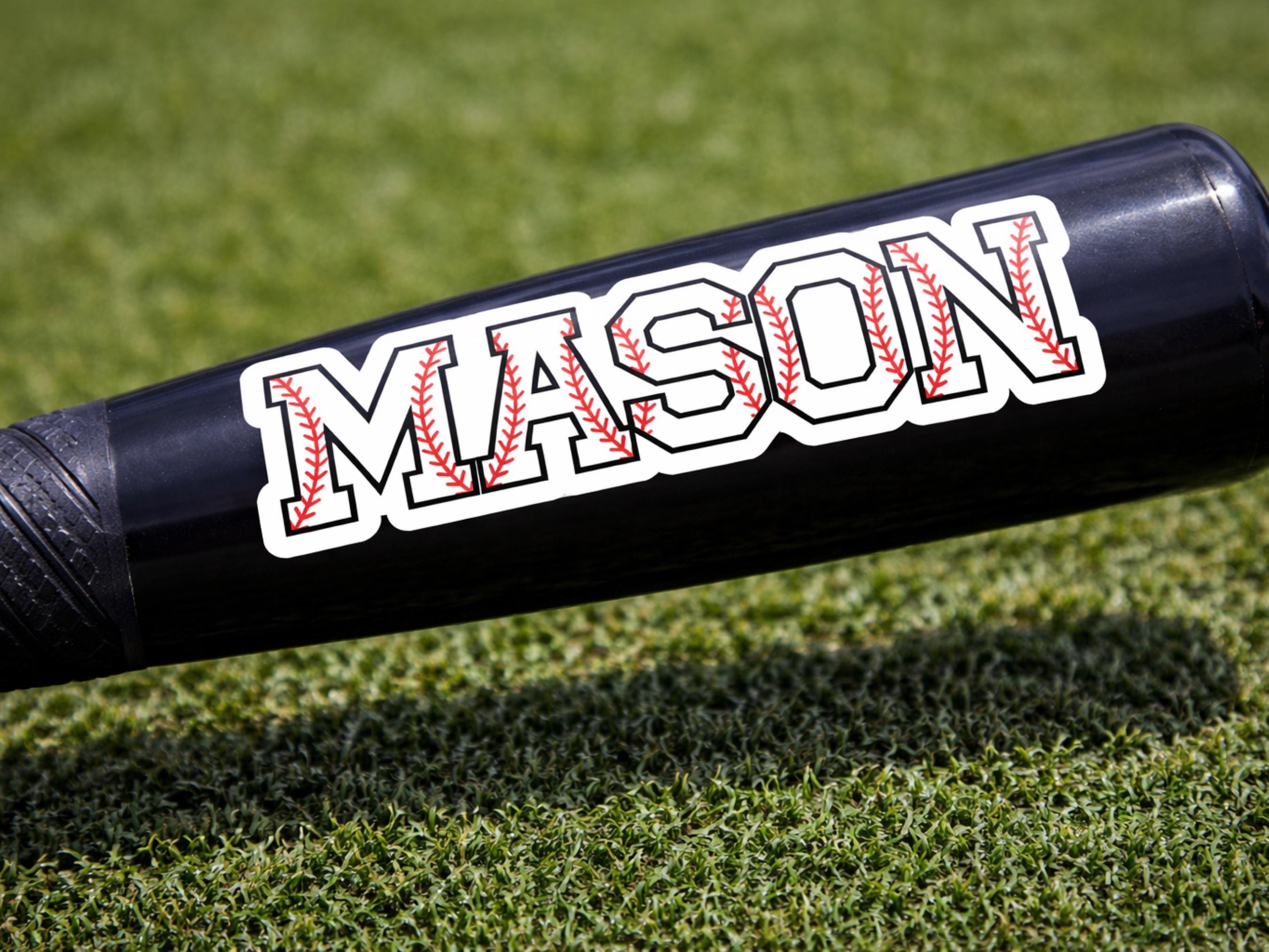 Personalized Baseball Name Sticker, Custom Team Name Decal, Helmet ...