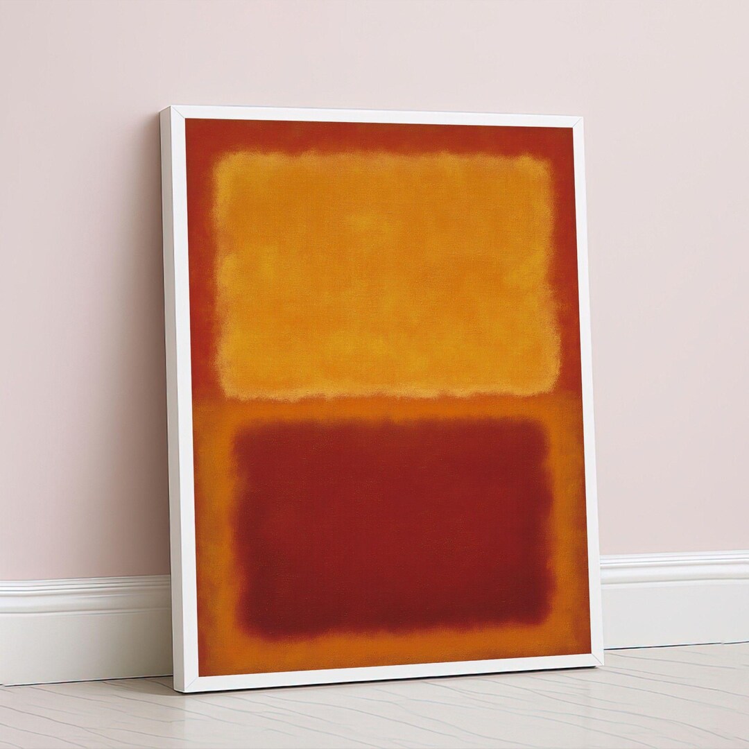 Mark Rothko Yellow Canvas Print, Minimalist Color Field Wall Art ...