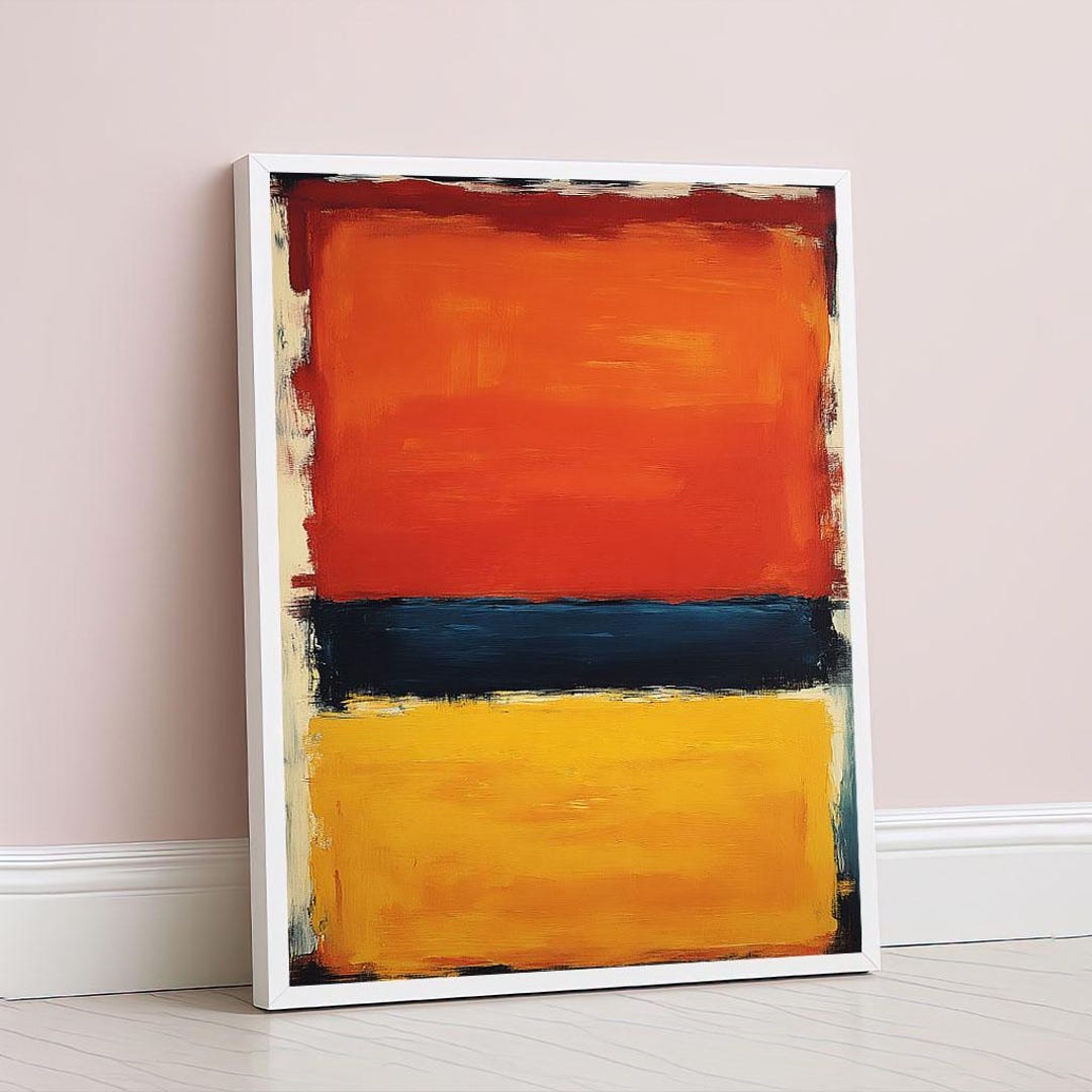 Mark Rothko Red and Yellow Canvas Iconic Color Field Painting ...