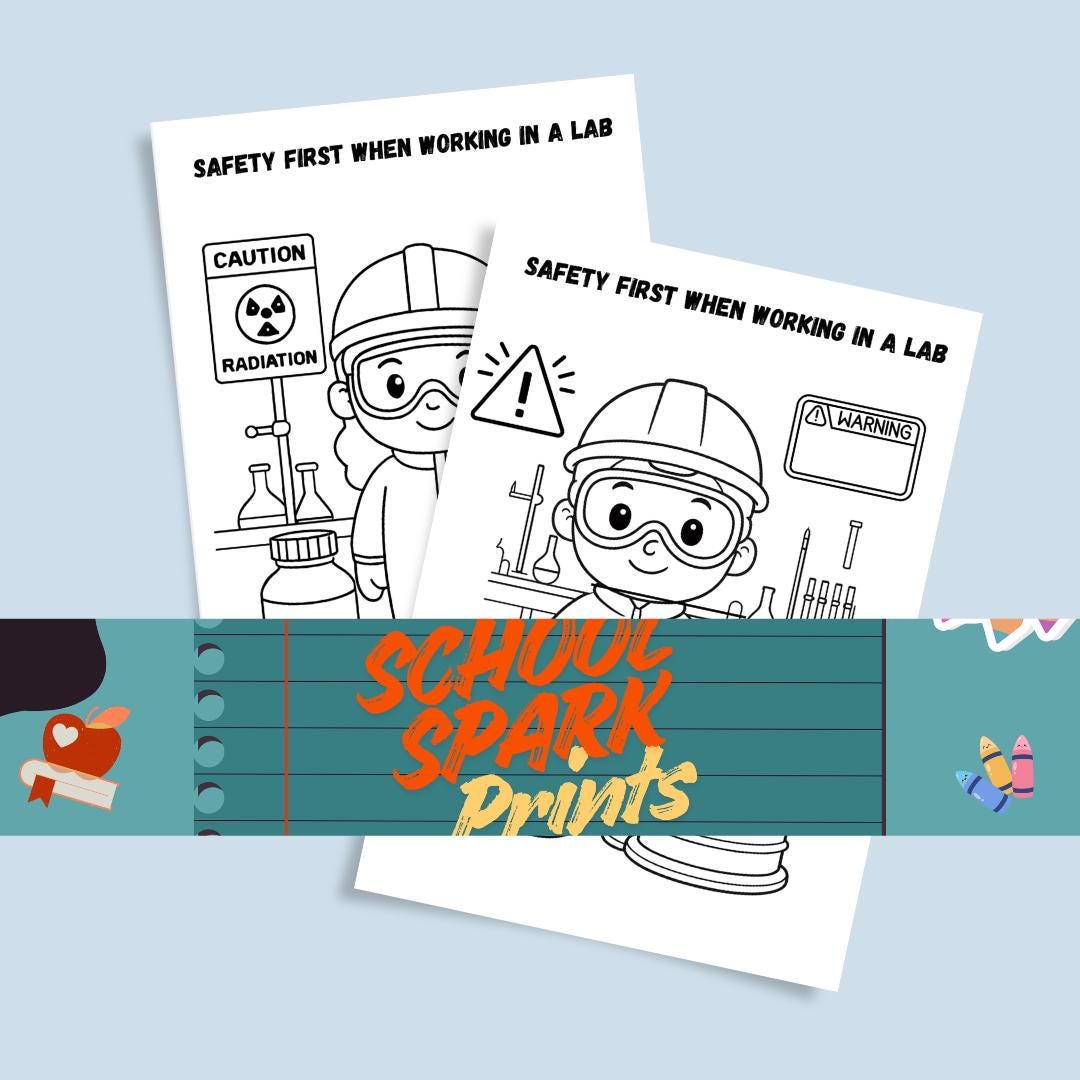 Safety First When Working in a Lab – Fun Scientist Coloring Pages for ...