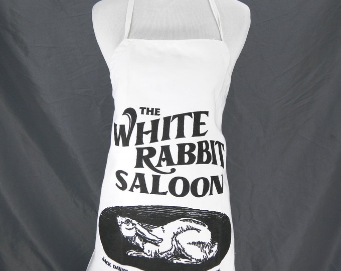 The White Rabbit Saloon Jack Daniels BBQ Apron Etsy