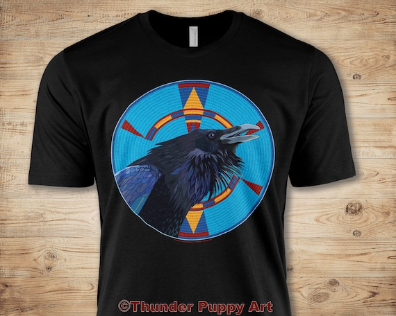 Native American t-shirt,Native Tee,Portion Donated, Native Pride, Indigenous, Native Clothing, Native apparel,Raven, Crow, Beadwork