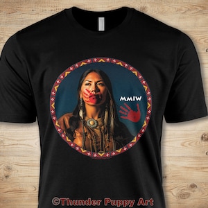 Portion donnée ! Chemise MMIW, chemise No More Stolen Sister, chemise amérindienne, main rouge indigène, chemise de sensibilisation MMIW,