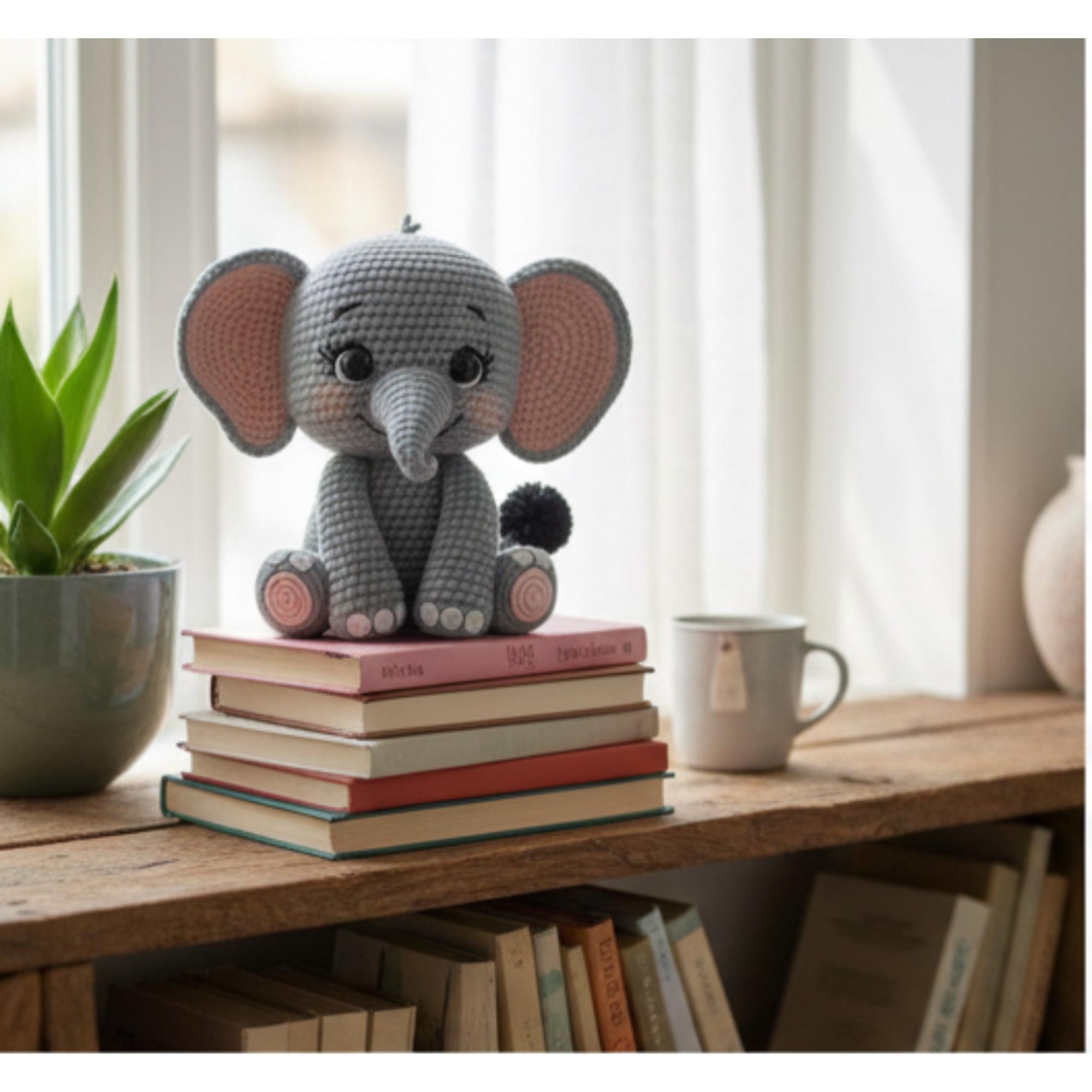 Easy Baby Elephant Amigurumi Pattern PDF, Kawaii Crochet Plush Toy ...
