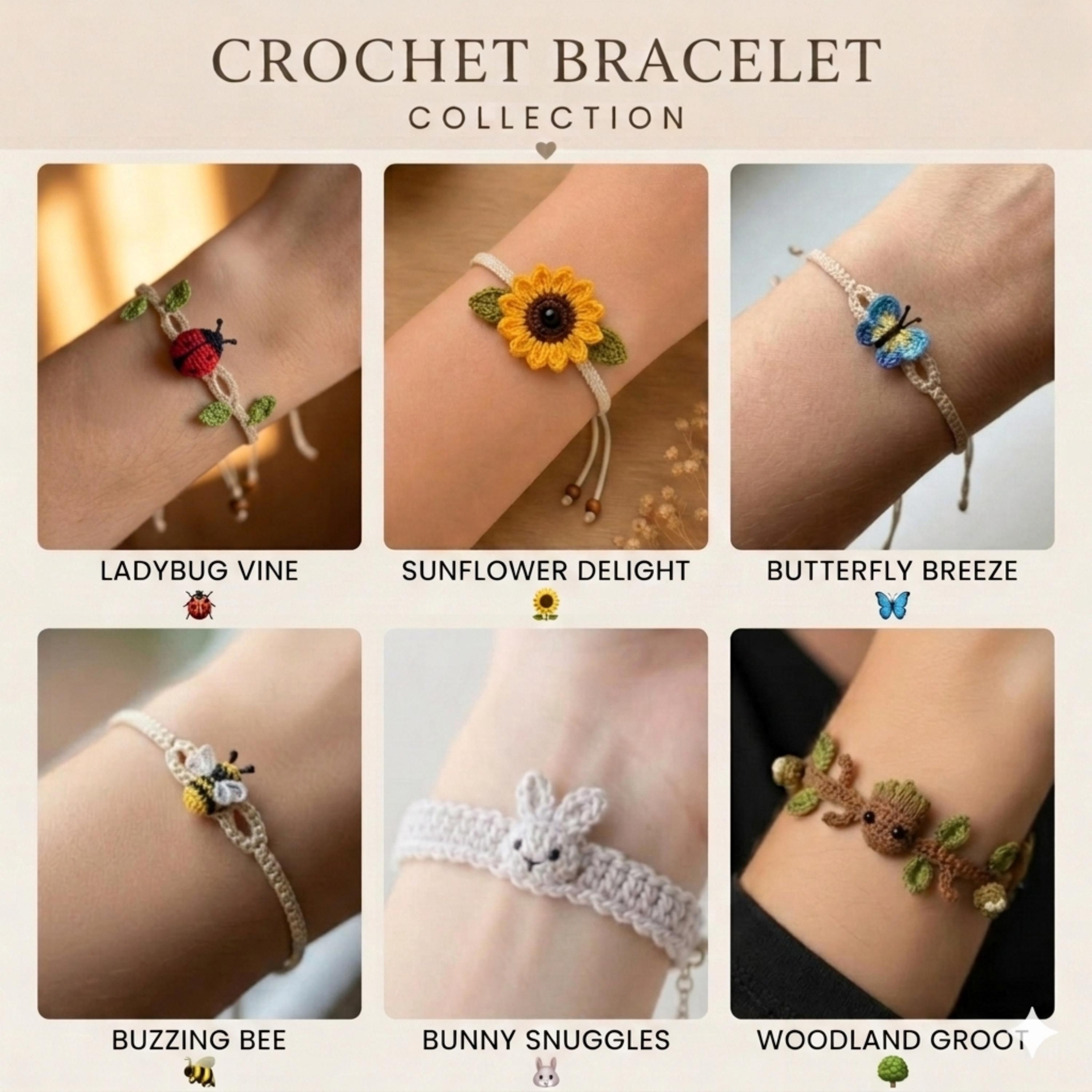 Crochet Bracelet Pattern Bundle