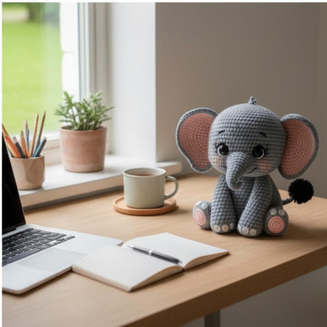 Easy Baby Elephant Amigurumi Pattern PDF, Kawaii Crochet Plush Toy ...
