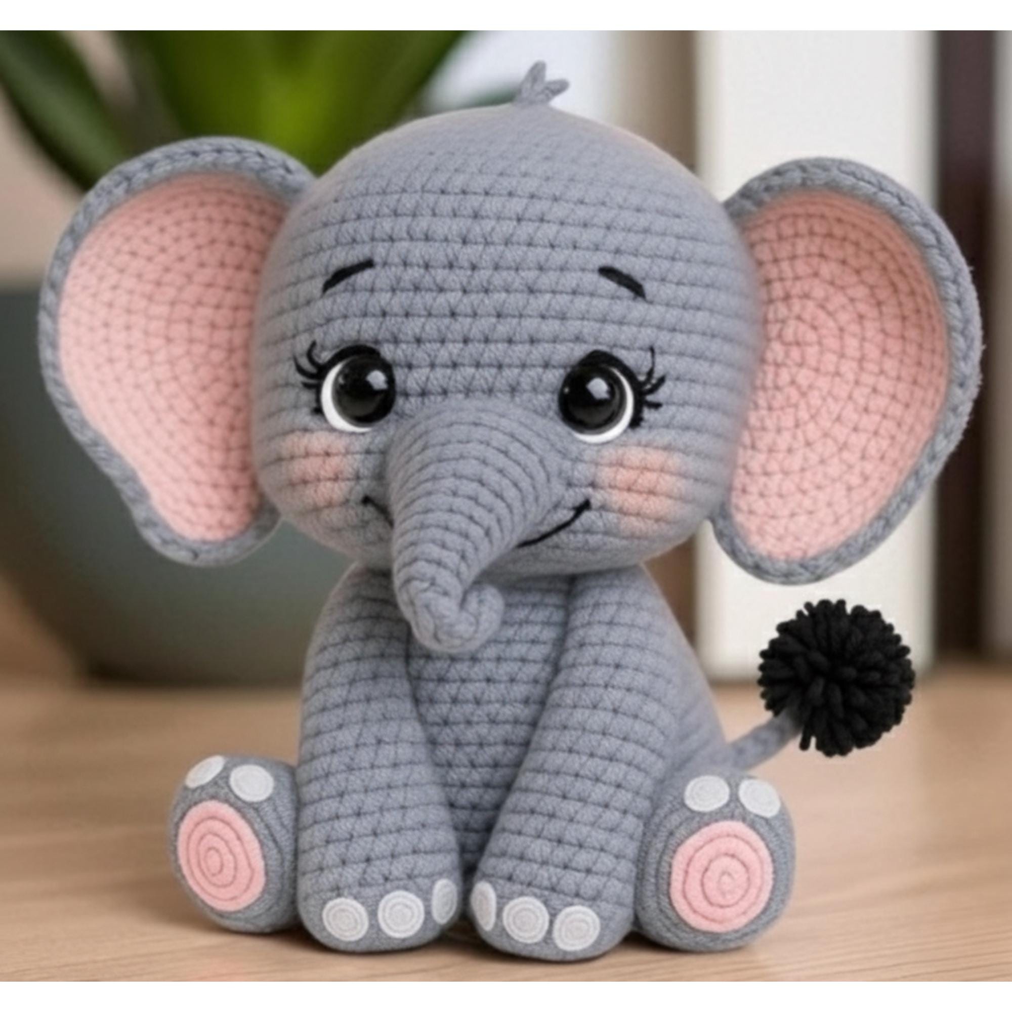 Easy Baby Elephant Amigurumi Pattern PDF, Kawaii Crochet Plush Toy ...