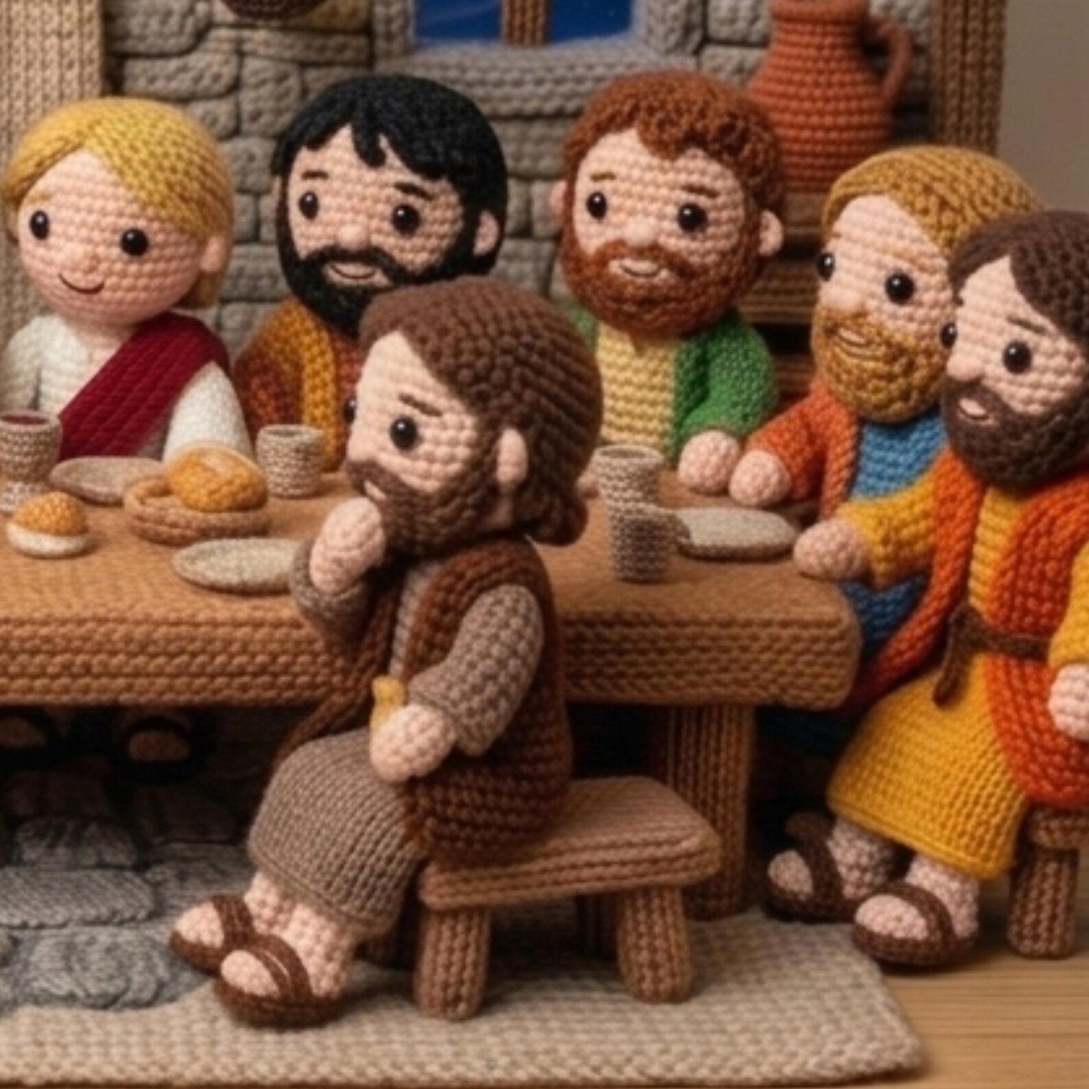 Jesus Christ Amigurumi Crochet Pattern PDF, Last Supper Set, Jesus and ...