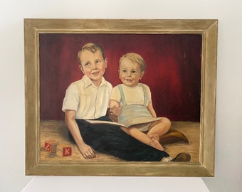 Mid century modern painting signed by the artist