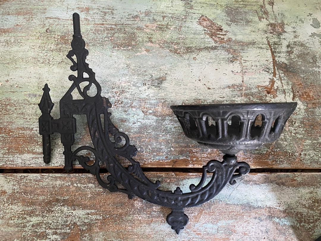 Antique Oil Lamp Bracket Etsy