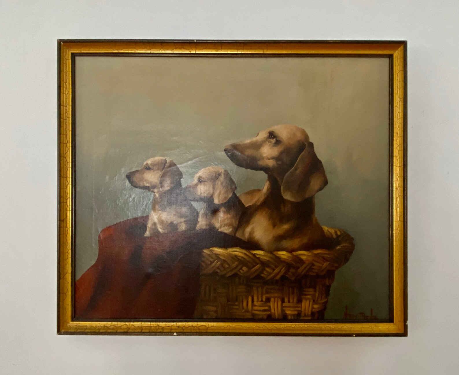 Antique Painting Signed by the Artist Etsy