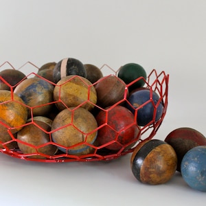 Vintage croquet balls - Set of 3 or set of 6