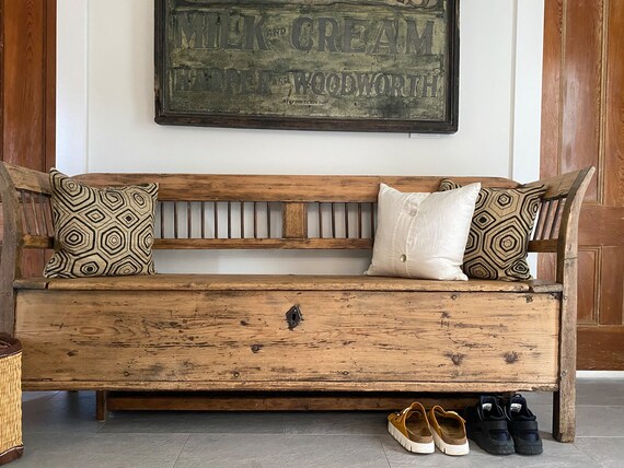 Antique storage 2024 bench vintage