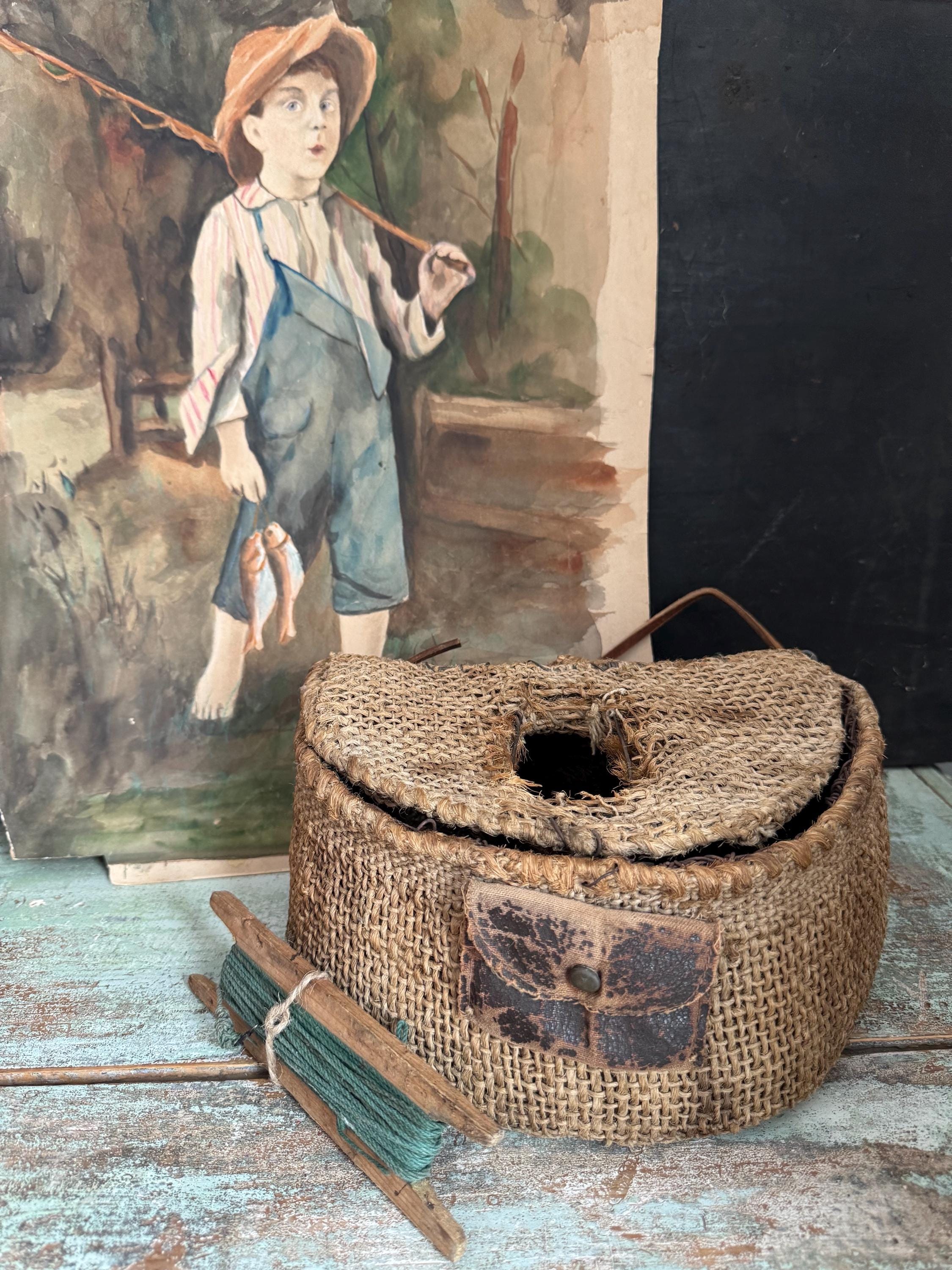 Fishing Creel Basket Vintage - Etsy