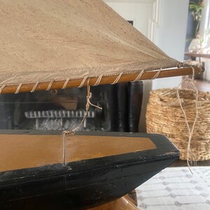 Vintage Pond Yacht Model Sail Boat Display / Very Large - Etsy