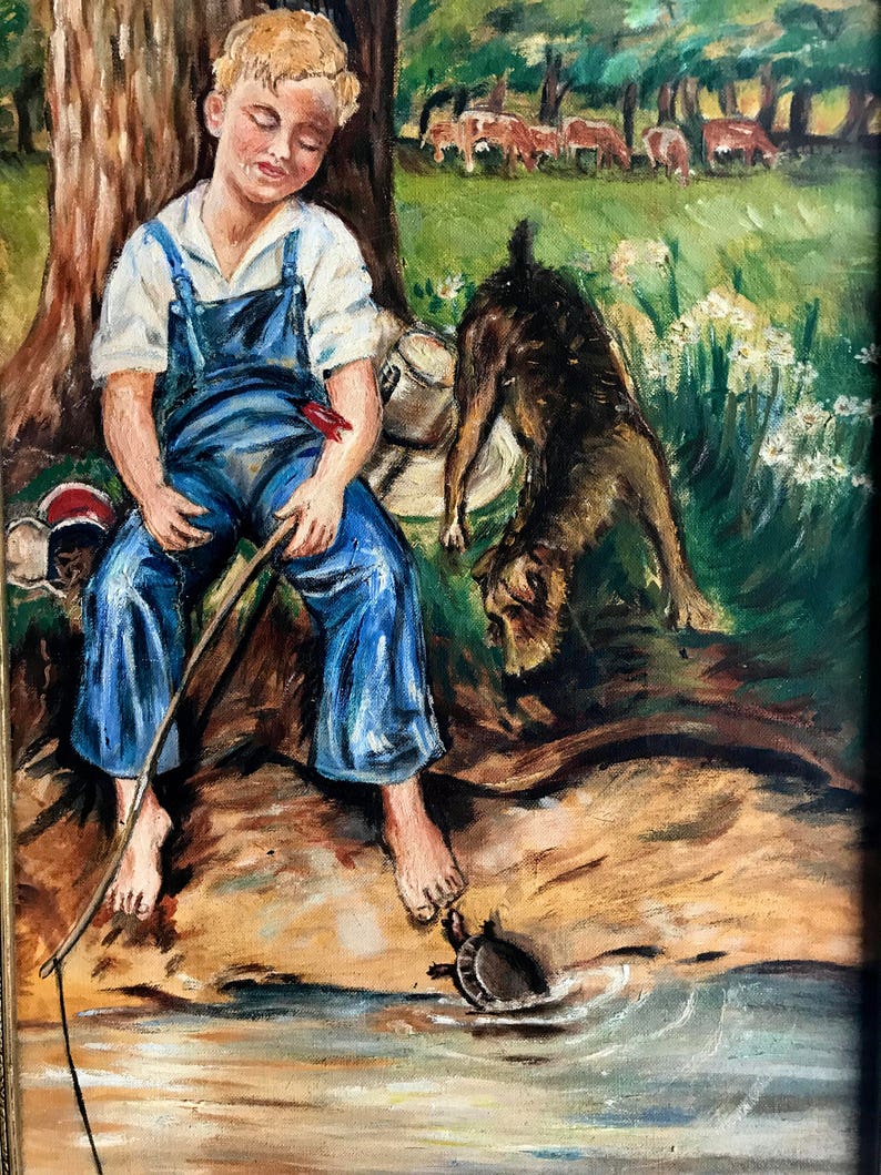 Vintage Painting Etsy