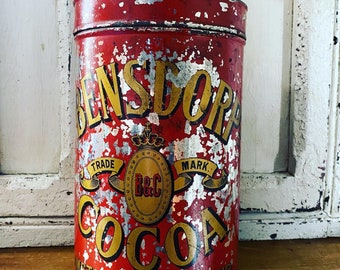 Vintage Cocoa Tin Can  - General store display