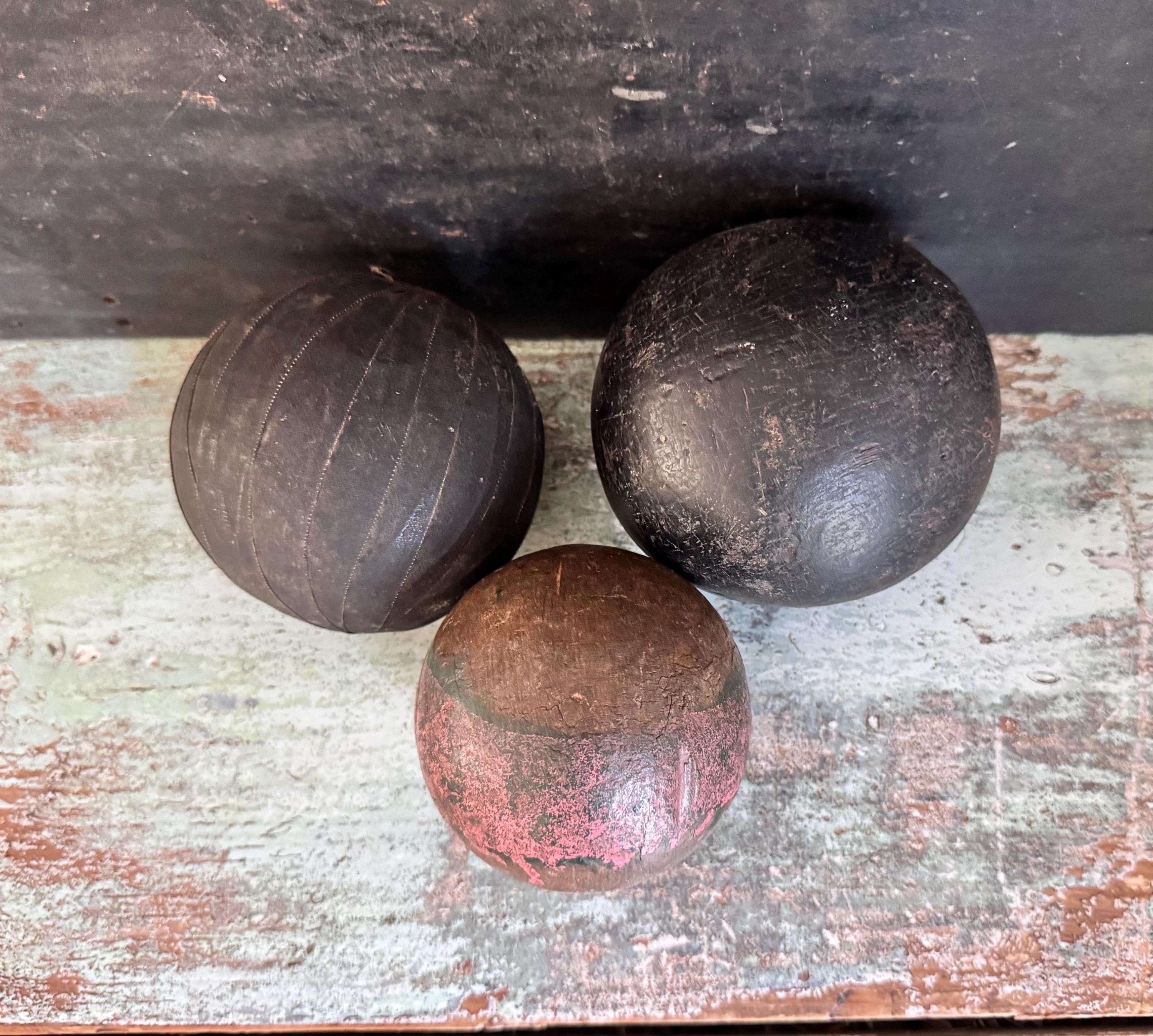 Antique Wooden Bowling Ball - Etsy