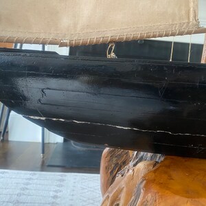 Vintage Pond Yacht Model Sail Boat Display / Very Large - Etsy