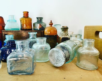 Vintage Apothecary Ink Bottle