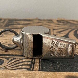 Vintage 1940s British Un-Branded Whistle Police, Scouts, Fireman Etc