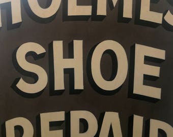 Vintage hand painted sign