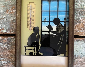 Vintage Silhouette thermometer