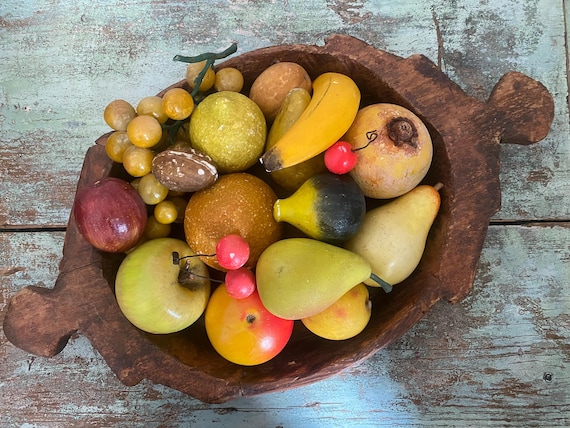 【稀少】Vintage gem fruitsセット（アラバスター フルーツ） Vintage Fruit Alabaster - Italian Marble Fruit / Set of 15 - Etsy