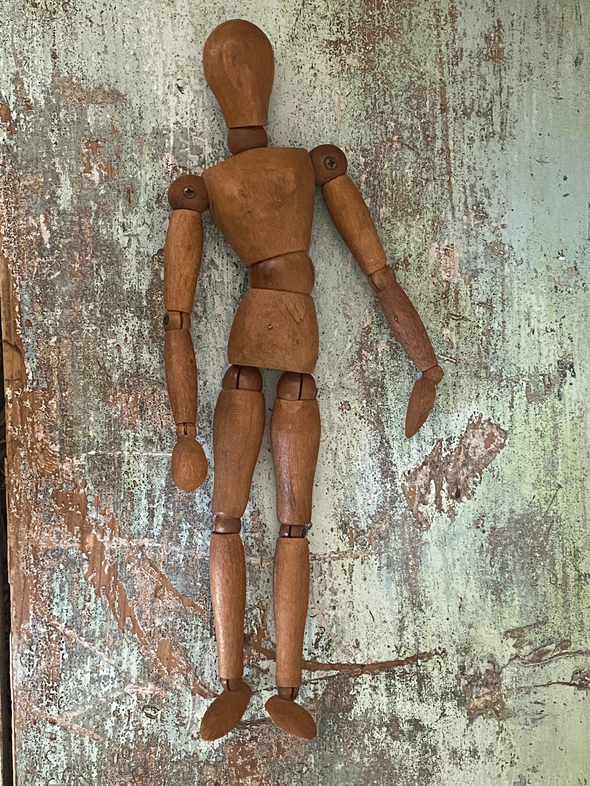 RARE French Articulated Artist's Mannequin Wooden Doll