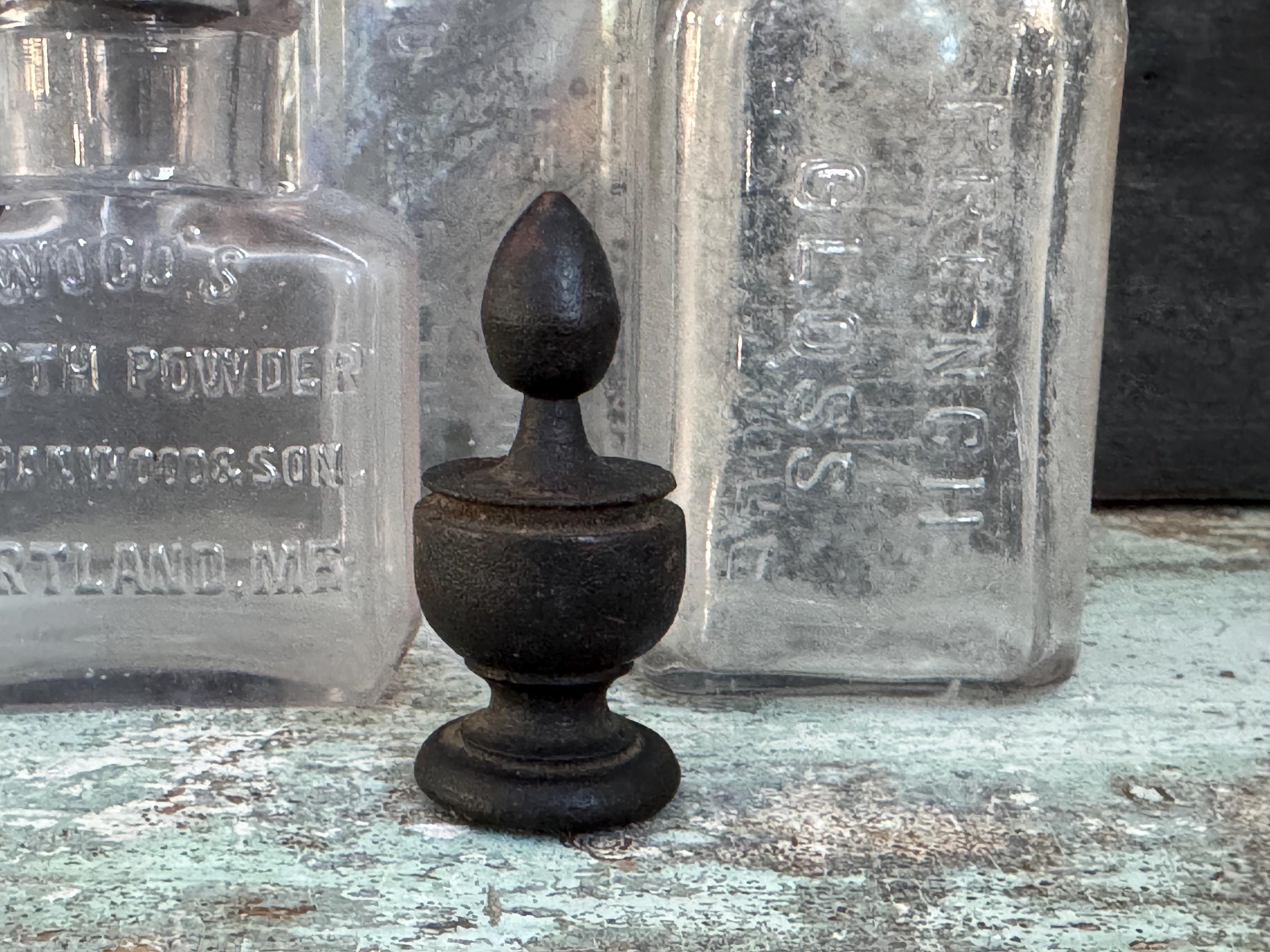 Antique Vintage Small Wooden Finial / Each - Etsy
