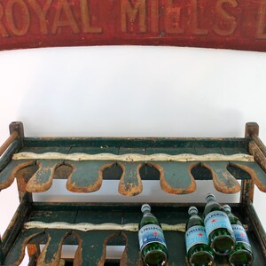 Vintage industrial wine rack