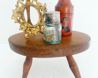 Vintage Hand Made Rustic Step Stool.